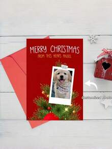 Customized Christmas Greeting Card, Merry Christmas Card, Christmas Blessings From Angels Card - Multicolor - View 6