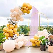 1pcs Arco para Decorar con Globos,Metal Arco para Decoración para Fiestas,Boda,Decoración Cumpleaños 1.2/1.5/1.8/2.0/2.2m - Dorado - Ver 10