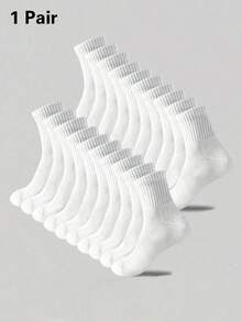 10 Pairs Of Children's Casual Socks, Medium Long Socks, White Socks, Winter Socks, Black Socks, Deodorizing, Sports, Breathable, Sweat Absorbing, Suitable For Ages 3-16