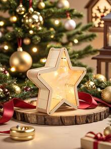 1 szt. Świąteczna skarbonka w kształcie jelenia z pentagramem, świąteczna skarbonka, idealna do dekoracji świątecznych, wystroju domu, sypialni, biura, na prezent