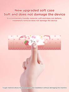 1pc Pink Heart, Rabbit & Bow Design Protective Case Compatible With Nintendo Switch/Switch 2 (2025)/Switch NS/Switch OLED, Accessories Compatible With Switch Gaming Console, Full Set Including Storage Pouch, Card Slot Base, Best Gift Compatible With Switch Players - Multicolor - View 8