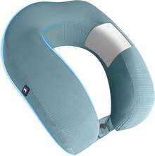 Sealy Ergonomic Memory Foam Travel Neck Pillow - Premium Cervical Neck Pillow For Airplanes, Designed For Comfort, Adaptive Ergonomic Support, Travel Essentials, Blue - 黑色 - 查看 7