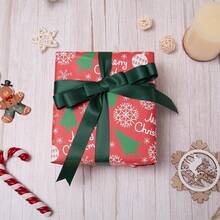 Cream Ribbon 1 Inch Double Face Satin Ribbon For Gift Wrapping Hair Bows Making Chair Sash Valentine's Day Wedding Birthday Party Invitation Decorations Floral Craft Sewing, 25 Yards - 593-Xanh đậm - Xem 3