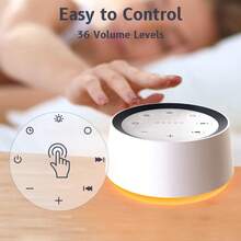 Brown Noise Sound Machine With 30 Soothing Sounds 12 Colors Night Light White Noise Machine For Adults Baby Sleep Machines Memory Function 36 Volume Levels 5 Timers For Home Office Travel