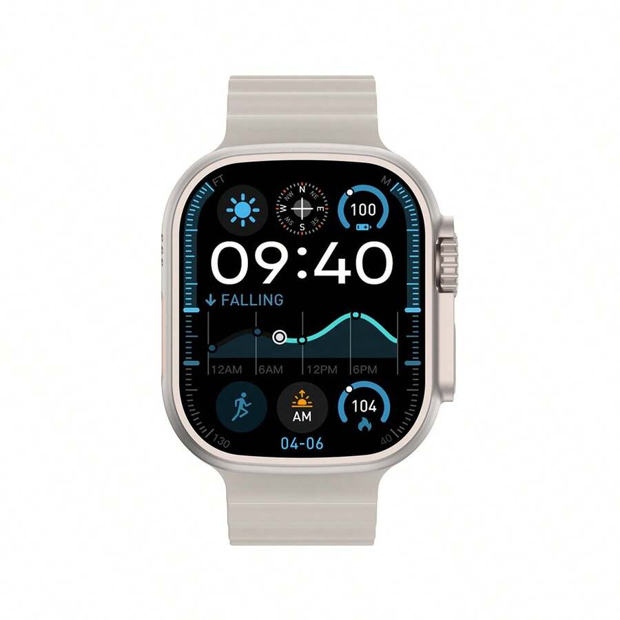 PANDA Ultra 4 Smart Watch IP68 Waterproof Bluetooth Calls Fitness Tracker Sleep Monitor Multiple Sport Modes Support Android IOS System AI Smartwatch For Men Women Built-In 350mAh Battery - 米色 - 查看 1