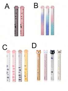 15cm Cartoon Lineal Kawaii Schreibwaren Gerade Lineal Schule Plastiklineal