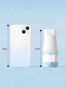 Mini Folding Umbrella, Waterproof Portable Travel Umbrella, Women's Sun Protection UV Blocking Umbrella, Dual Use Sunshade And Rainproof, 5-Fold Ultra-Light Compact, Mini Travel Umbrella, Windproof Sun Protection, 99% UV Protection, Unisex - Multicolor - View 5