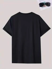 1pc Men' S Jackson Guitars Official Plus Size Shirt Black Music Band Tee With Iconic White Cursive Lettering Guitar Design All Season Comfort Washable Casual Round Neck Short Sleeve Fans Musicians Choose Your Size - 黑色 - 查看 2