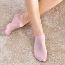 1 Pair Silicone Moisturizing Foot Socks, Foot Care Socks For Cracked Feet, Massage Moisturizing Gel Socks, Softening Calluses And Corns, Foot Care Tool - Multicolor - View 4