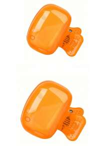 2/4/8pcs Portable Toothbrush Head Covers, Plastic Material, Size 4.5cm/1.8in | Ideal For Travel Essential Toothbrush Covers | Portable Plastic Toothbrush Case With Easy Open And Close Storage Box - Transparent Blue Protective Cover, Bathroom Accessory Essential For Home And Travel, Alcohol-Free - Multicolor - View 14