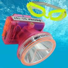 DORRAS Linterna Submarina Con Lente 200W Impermeable 200M Batería 15-20H Playa Pesca Actividades Exteriores Luz Potente Sumergible - Rosa - Ver 2