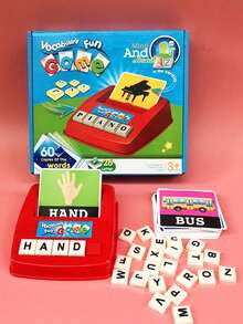 Moms Are Snapping It Up! [Specialized For Ages 3-8] Kids' English Letter & Word Spelling Challenge Game Learning Machine, An Early Education & Educational Toy For Zero-Based English Enlightenment.