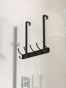 1 Giá treo có kệ, móc treo phòng tắm, giá treo gắn cửa để đựng đồ vệ sinh cá nhân, khăn tắm, đồ dùng phòng tắm - Nhiều màu - Xem 9