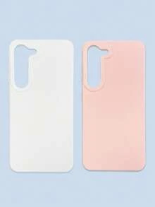 Bộ 2 ốp lưng điện thoại tối giản màu trơn, hồng và trắng, tương thích với iPhone 16, 16 Pro Max, 16 Pro, 16 Plus và các dòng điện thoại Galaxy. - Nhiều màu - Xem 21