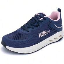 Womens Wide Toe Box Walking Shoes With Arch Support Wide Width Tennis Running Sneakers Zero Drop Shoe - Bluepink - View 2