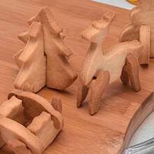 Stainless Steel Christmas Cookie Cutters, 3D Stereoscopic DIY Christmas Tree, Snowman, Sled, Reindeer, Home Party Baking Tools - Multifunctional Kitchen Tools For Holiday Baking, Pastry Decoration And Celebration - Christmas