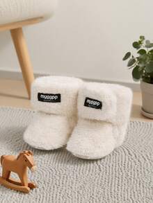Newborn Infant Infant Infant Girls Boys Warm Fleece Winter Booties First Walkers Slippers Shoes