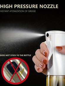 1 Piece Of Multi-Style Olive Oil Spray Bottles (200/300/500ml Sizes), Kitchen High-Pressure Spray Bottles, Leak-Proof Oil Sprayers For Grilling & Air Fryers, Camping Cooking Tools