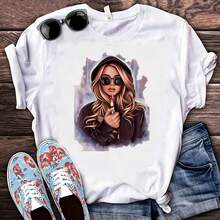 1pc/2pcs/3pcs Fashion Girl Heat Transfer Stickers, Suitable For DIY Hoodies, T-Shirts, Sweatshirts, Jeans, Backpacks, Handbags, Pillowcases And Retro Baseball Caps. Washable Plastic Stickers For Crafting And Decorating - Easy To Iron, Perfect Gift For Crafters And DIY Enthusiasts