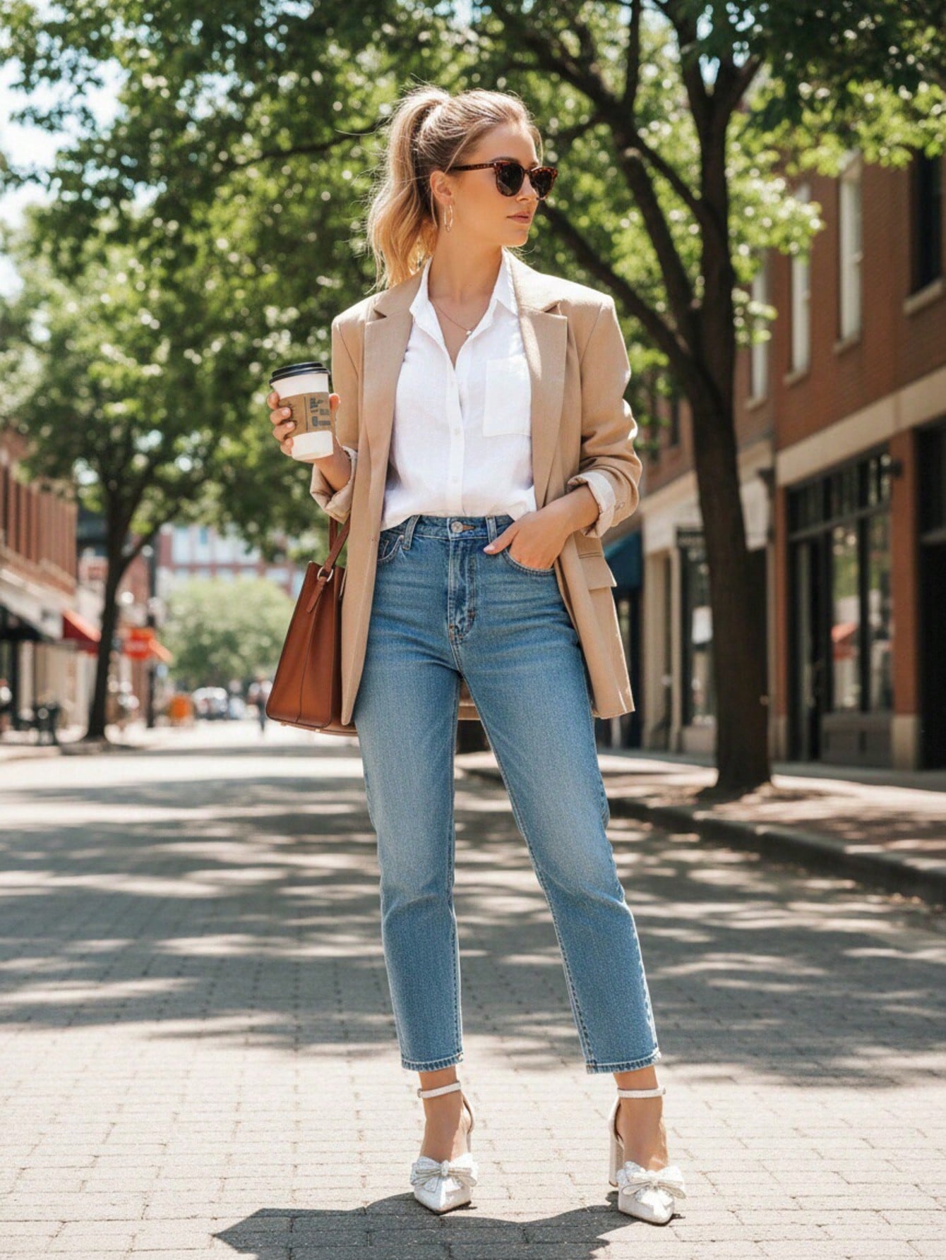 صنادل ذات كعب عالي وأصبع مدبب مرصعة بالراين ستون،...