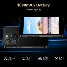SOYES 3G Wifi Mini Phone & 2GB+16GB - 3-Inch HD Display, 1000mAh Battery, USB-C Charging & SIM Slots. Student Cellphone. With Phone Case. Phone Camera. Halloween Poison. Christmas Present - 粉色 - 查看 3