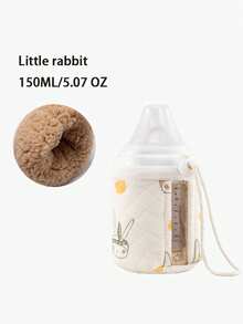 1pc Bottle Warmer Sleeve With Visible Milk Level Window, Anti-Colic, Fits 150ml/240ml/330ml Bottles, 5-Layer Insulation, Drawstring Closure, Suitable For Standard Wide Neck Bottles - Multicolor - View 16