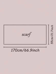 1 chiếc khăn choàng dệt kim cỡ lớn, mềm mại, màu trơn, thích hợp cho nữ, phối cùng váy. - trắng - Xem 5