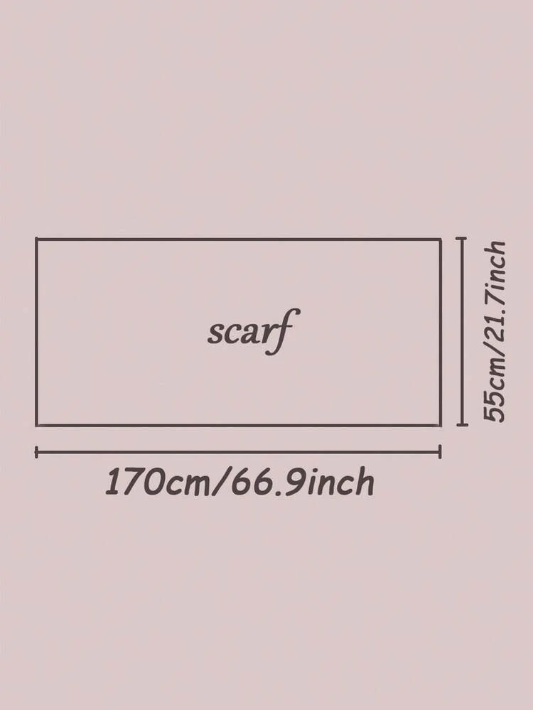 1pc Plus Size Knitted Shawl Scarf, Soft Casual Solid Color Women's Scarf, Suitable For Pairing With Dresses - White - View 4