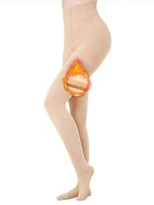 1条装 200克/80克加厚保暖连裤袜，高弹力，半透明，高腰，秋冬季保暖裤袜（尺码偏小），舒适保暖