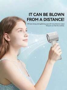 Easypie Selection Luxury Full Diamond Portable Handheld Mini Fan, USB-C Rechargeable Turbo Fan, Speed Adjustable Quiet Fan, Summer Gift Box - Multicolor - View 4