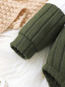 2 Stück Baby Langarm Fleece Outfit mit süßem Bären Design, super weich, dehnbar, minimalistisch & bequem, Baby Jungen Set