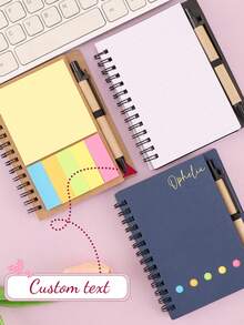 1 pieza (con bolígrafo) Diario personalizado, Cuaderno personalizado con nombre, Cuadernos de diario personalizados, Cuadernos para el trabajo, Cuaderno pequeño, Libro de diario, Diarios para escribir, Cuaderno en blanco, Diario, Cuaderno de puntos