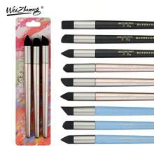 3pcs Oil Pastel Set | Smudge Stick, Blending Stump, Sponge Ball For Rendering, Painting Tools Suitable For Art Painting, Sketching, Blending, Art Supplies, Suitable For Artists, Beginners, Teachers