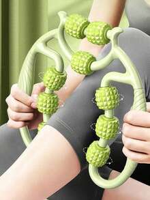 Leg Massager, Leg Roller Shaper With 9 Massage Wheels, Calf Muscle Relaxer And Gym Accessories Yoga Roller For Thigh Muscle Relaxation, Sports, Gym, Home Exercise, Massager, Massage Muscle Stretching Relaxation Massage Equipment - Multicolor - View 3