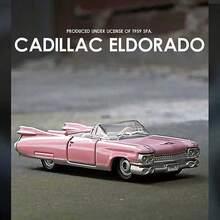 Burago 官方授權 1/64 比例合金車模 Mercedes-Benz Ford Cadillac Chevrolet 逼真壓鑄金屬小車模型 裝飾迷你收藏車模 - 1959年凱迪拉克Eldorado比亞里茨 - 查看 5