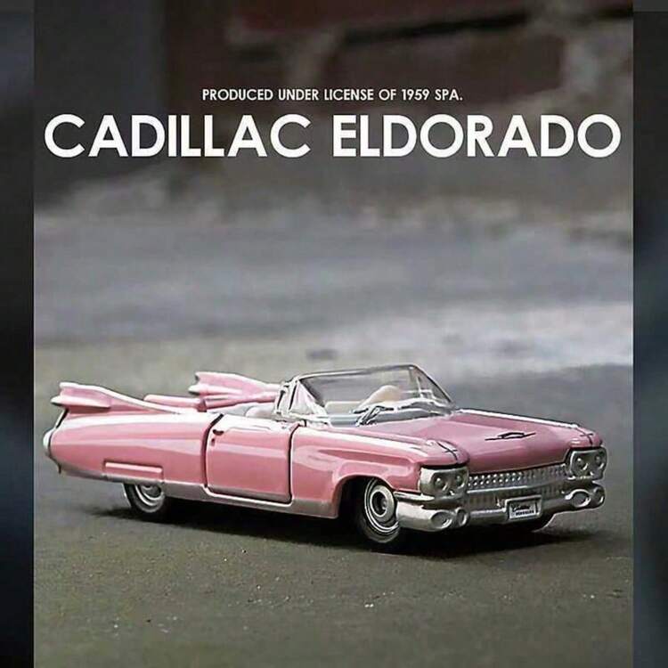 Burago Modelo de coche a escala 1/64 de aleación, Mercedes-Benz, , Cadillac, Chevrolet, modelo de coche de metal fundido realista, vehículo miniatura decorativo de colección - Cadillac Eldorado Biarritz de 1959 - Añade 5
