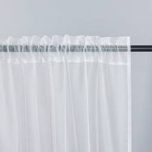 Kitchen Window Curtains - White - View 4