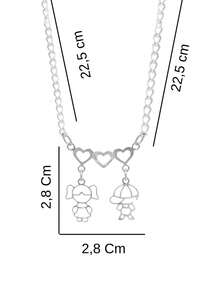 Women Pendant Necklaces - COUPLE OF CHILDREN - View 3