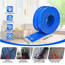 15ft Flexible Race Track With Suction Cups For Rollup Portable DIY Racing Course - Attachable To Windows And Doors For Collision, Jumping, Tunnel Loops, And Theme Challenges - Ideal Indoor Sports Playset For Family Fun, Easy Setup, PVC Construction, Lightweight And Foldable With Quick-Release Clips, Suitable For Parties, Holidays, And Creative Learning, Enhancing Coordination, Spatial Awareness, And Motor Skills In Kids And Teens - Multicolor - View 2