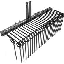 72-Inch 3-Point Tractor Rake, 72-Inch Wide 3-Point Tractor Rake For Pine Needles And Straw, Powder-Coated Steel, Category 0 And 1 Compliant - Black - View 1