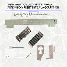 Juego de sincronización de coche de 9 piezas, Kits Alarma y Cierre, Herramienta De Bloqueo De Sincronización Del Motor, Juego De, Kit De Sincronización Del Motor, Herramienta De Reparación - Multicolor - Ver 5