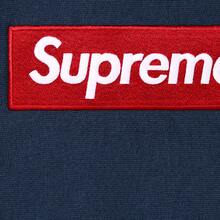 Supreme 'Box Logo' Pullover Hooded Sweatshirt Navy Blue (FW24) - Màu xanh lam - Xem 2