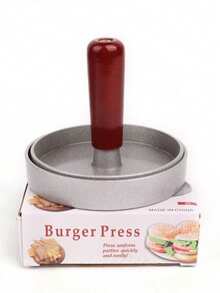 1 件/2 件畅销汉堡肉饼压榨机 - 优质不粘汉堡压榨机，符合人体工程学的手柄，合金钢烤架模具，适用于牛肉、奶酪和蔬菜肉饼 - 非常适合烧烤、烧烤和户外烧烤，坚固的结构 | 操作流畅，肉饼压榨机，汉堡粉碎机压榨机 - 彩色 - 查看 5