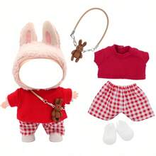 Doll Clothes For LABUBU Outfit Set (Doll Not Included), Suitable For 17cm Doll Clothes/Accessories, Doll Collection Clothing, 17cm Doll Bags And Accessories, Rag Doll Clothes - Multicolor - View 6