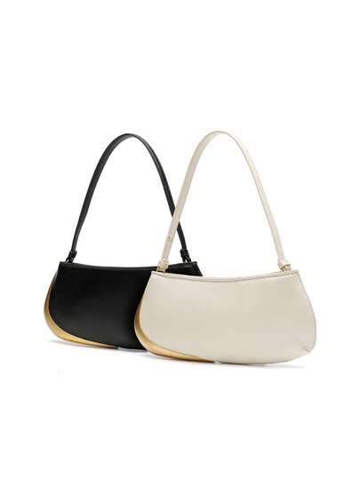 NEW Fashion Women Shoulder Bag Lady Luxury Design Half-Moon PU Handbag Summer Crossbody Bag Girl Underarm Bag