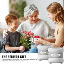 Pesas de Tobillo Ajustables para Fitness, Juego de Pesas de Entrenamiento de Fuerza de Mueca Tobillo y Brazo Pierna Pesos, Mueca con Correa Ajustable, para Ejercicio, Footing, Yoga, Gimnasio - Gris 2x1KG - Ver 3