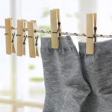 200 pinzas de bambú, pinzas de ropa, pinzas para pantalones, pinzas para invernadero a prueba de viento, pinzas pequeñas para secar, pinzas portátiles para tender ropa en el hogar y de viaje, pinzas para tender ropa de camping