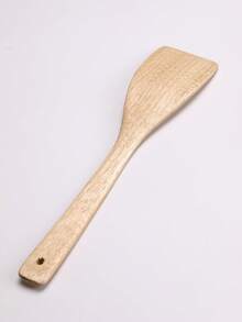 1pc Wooden Cooking Spatula, Wooden Spatula, Durable Wooden Kitchen Utensil - Apricot - View 3