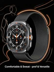Galaxy Watch 8 40mm 44mm/Classic 46mm 與 Galaxy Watch Ultra 47mm (2024/2025) 金屬錶帶，磁吸米蘭尼斯環形錶帶，適合女性與男性 - Galaxy Watch Ultra 47mm - 查看 2