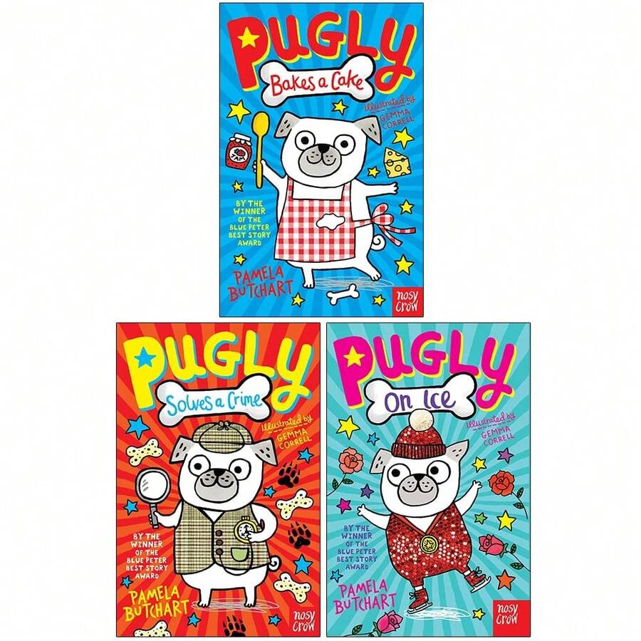 Pugly Pamela Butchart Collection 3 Books Set (Pugly Bakes A Cake, Pugly Solves A Crime & Pugly On Ice) - Sets - View 1